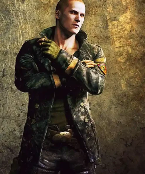 Resident Evil 6 Jake Muller Double Breasted Camouflage Jacket