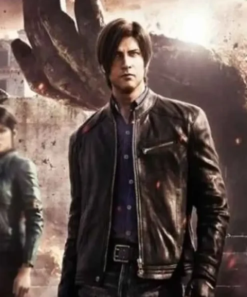 Resident Evil Infinite Darkness Leon Kennedy Black Jacket