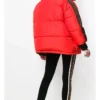 Reversible Detachable Ariana Grande Hood Puffer Jacket back look