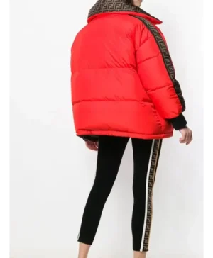 Reversible Detachable Ariana Grande Hood Puffer Jacket back look