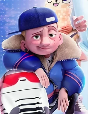 Ricardo Hurtado Ron’s Gone Wrong Purple Puffer Jacket