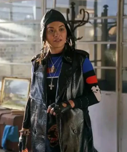 Rita-Ora-Twist-2021-Dodge-Black-Trench-Coat