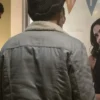 Riverdale Jughead Jones Shearling Grey Fur Cotton Jacket back look