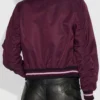 Riverdale S04 Betty Cooper Burgundy Bomber Jacket back look