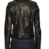 Riverdale S05 Betty Cooper Black Studded Leather Biker Jacket back look