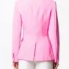 Riverdale S05 Madelaine Petsch Pink Suiting Fabric Blazer back look