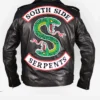 Riverdale Southside Serpents Leather Motorcycle Jacket For Sale