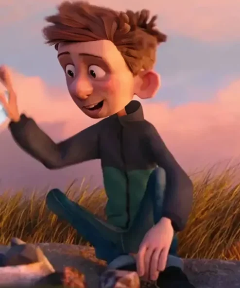 Ron’s Gone Wrong Barney Green and Black Jacket