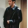Ross Geller Friends Black Leather Jacket