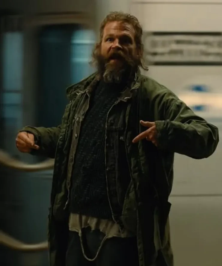 Russian Doll Horse Green Long Cotton Jacket