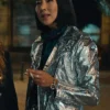 Russian Doll Maxine Silver PU Leather Jacket