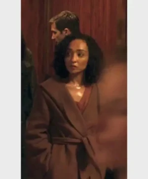 Ruth Negga Presumed Innocent 2024 Wool Coat