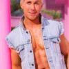 Ryan Gosling Barbie 2023 Blue Denim Vest