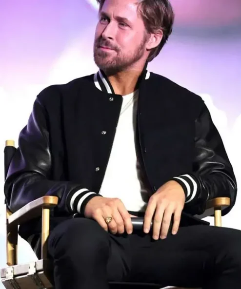 Ryan Gosling Black Bomber Jacket