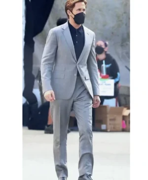 Ryan Gosling The Gray Man Suiting Formal Dinner Grey Suit