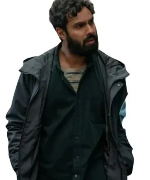 S01 Suspicion Aadesh Chopra Black Puffer Jacket