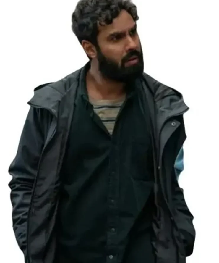 S01 Suspicion Aadesh Chopra Black Puffer Jacket