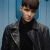 SAS Red Notice Ruby Rose Black Biker Leather Jacket