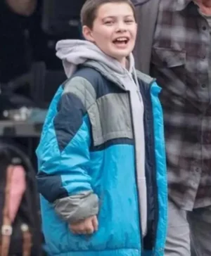 Sam Cleary Samaritan Blue Puffer Bomber Jacket