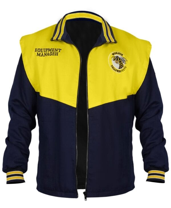 Teen Misty TV Series Yellowjackets Samantha Equipment Manager Blue and Yellow Jacket
