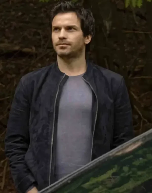 Santiago Cabrera Salvation Men Suede Leather Jacket