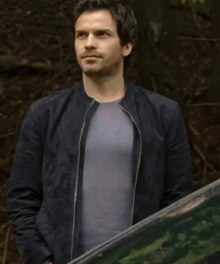 Santiago Cabrera Salvation Men Suede Leather Jacket
