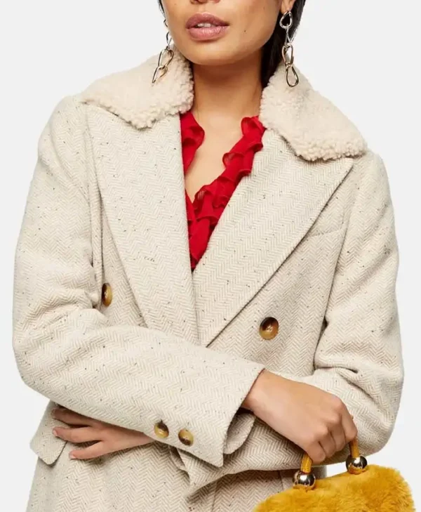 Sara Yang Love Life Beige Trench Wool Coat