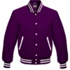Scream Jack Quaid Purple Letterman Varsity Jacket