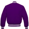 Scream Jack Quaid Purple Letterman Varsity Jacket back