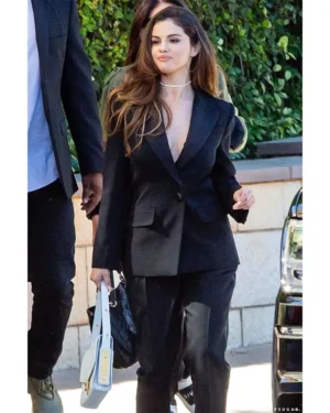 Paris Selena Gomez Black Blazer