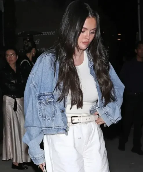 Selena Gomez Blue Denim Jacket