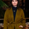 Selena-Gomez-My-Mind-Me-2022-Olive-Green-Wrap-Coat
