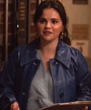 Selena Gomez Only Murders In The Building S03 Leather Coat
