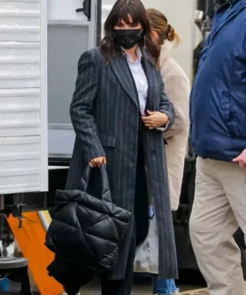 Selena Gomez Only Murders In The Building S03 Pinstripe Coat