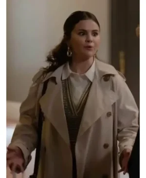 Selena Gomez Only Murders In the Building S03 White Trench Coat