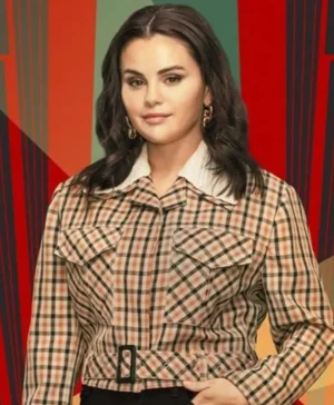 Selena Gomez Only Murders in the Building Plaid Jacket