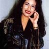 Selena Quintanilla Biker Leather Black Jacket