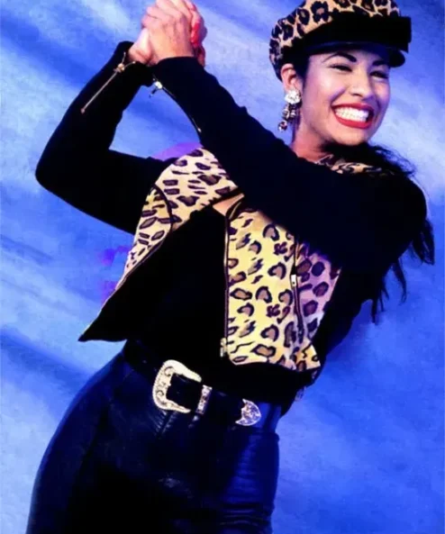 Selena Quintanilla Cheetah Print Wool Jacket