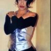 Selena Quintanilla Silver Metallic Leather Vest