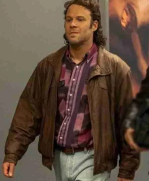 Seth Rogen Pam and Tommy Brown Leather Jacket