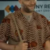 Seth Rogen Platonic Striped Printed Shirt