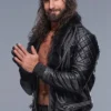 Seth Rollins WWE Black Shearling Jacket