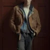 Sex Education Adam Groff Brown Leather Jacket