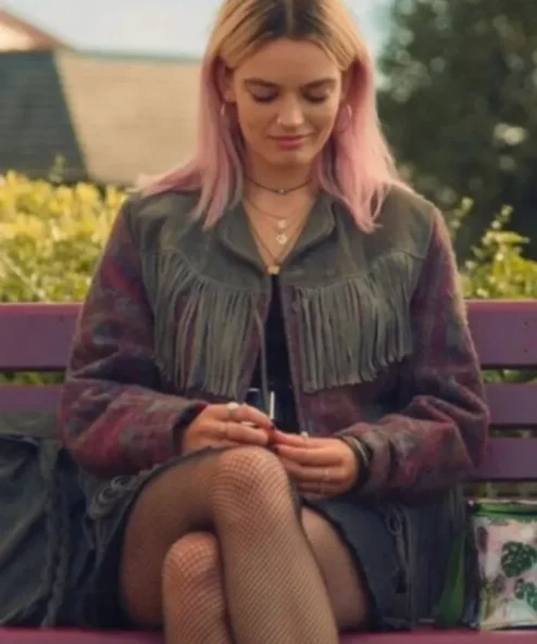 Sex Education Maeve Wiley Fringe Jacket