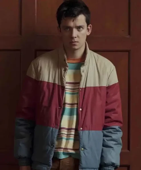 Sex Education Otis Milburn Blue Bomber Jacket