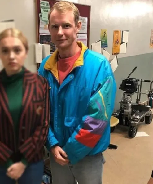 Sex Education S02 Jack Helsby Satin Blue Jacket