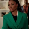 Shanola Hampton Found 2023 Green Long Trench Coat