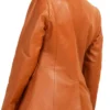 Sharon Collins The Young and the Restless Brown Leather Blazer back look