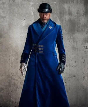 Sherman Augustus Velvet Into The Badlands S03 Blue Long Coat