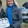 Shetland S08 DI Ruth Calder Grey Trench Coat Side